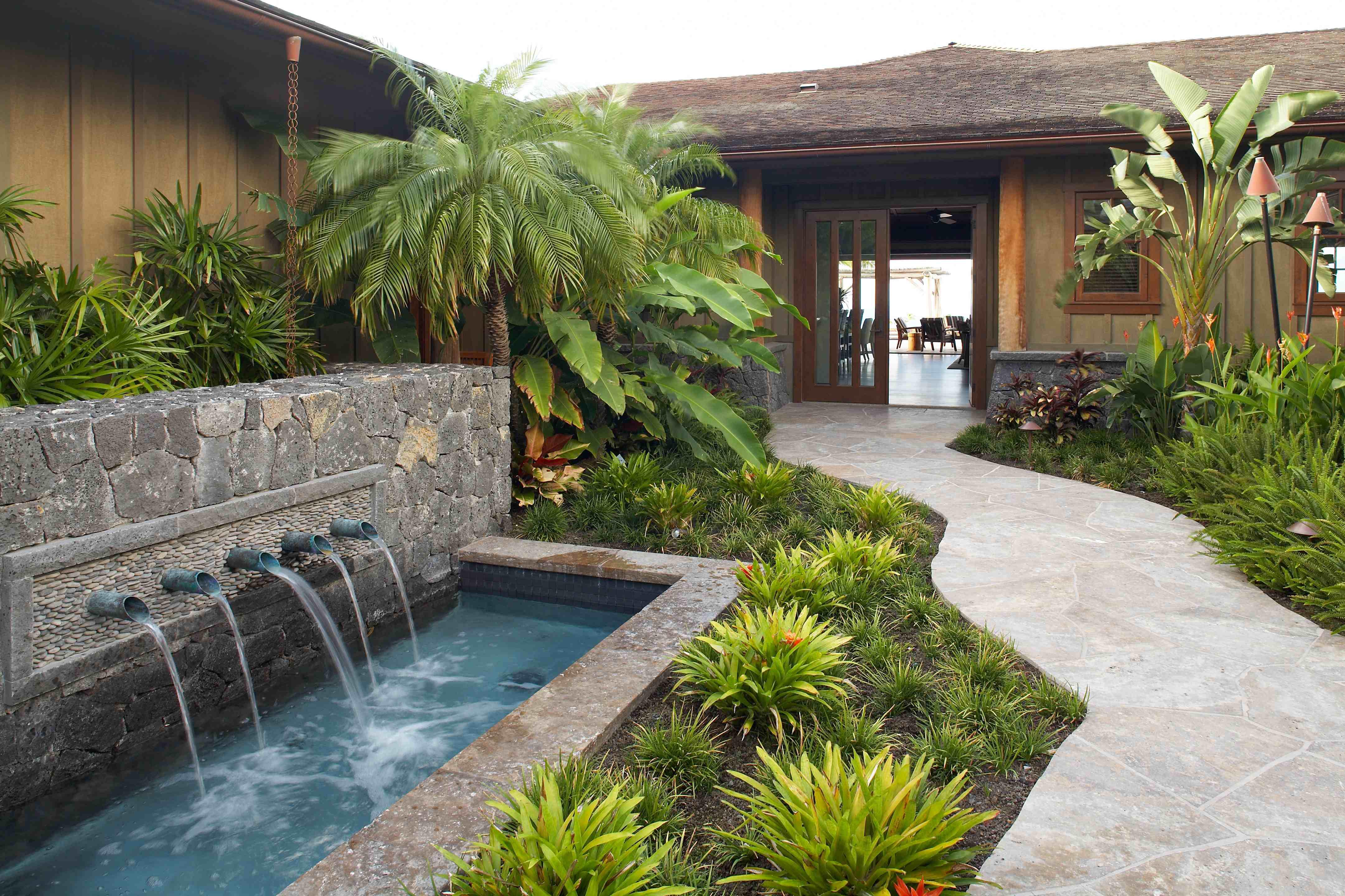 Beautiful Hawaiian Zen Garden With Waterfall And Pond Hawaii Hq