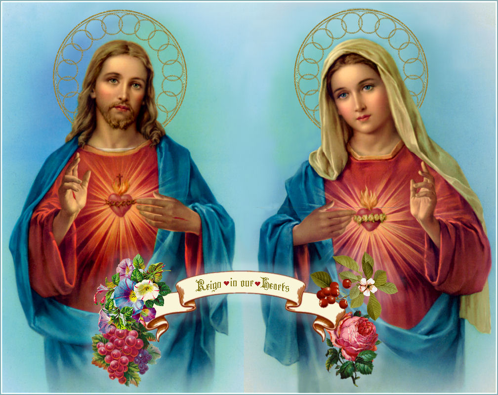 Sacred Heart Of Jesus And Mary Wallpaper Allpix Club