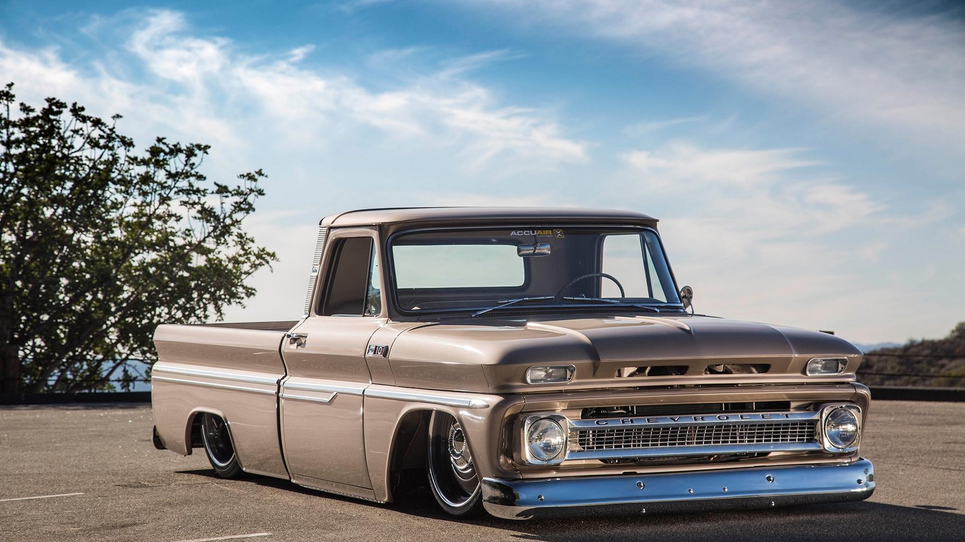 Classic Bowtie Lowered Truck Rare Gallery HD Wallpaper