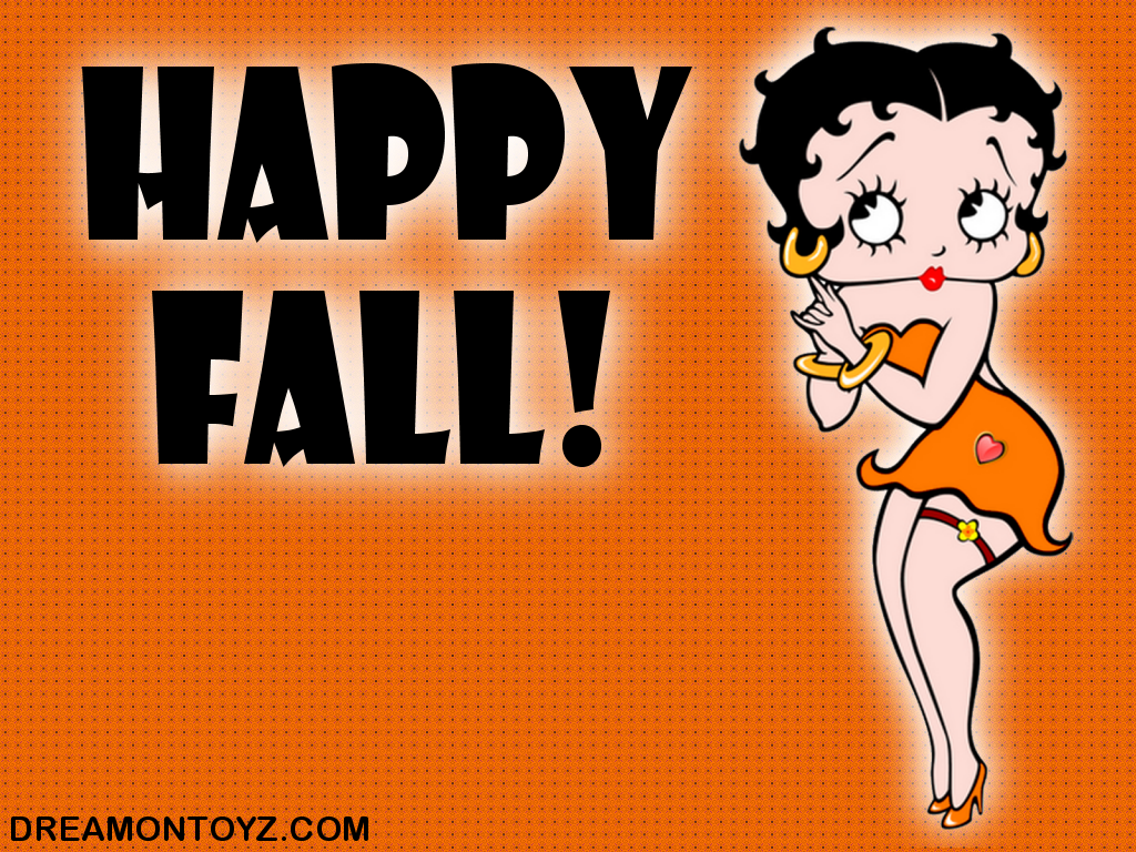 Betty Boop Pictures Archive More Betty Boop fall backgrounds and 1024x768