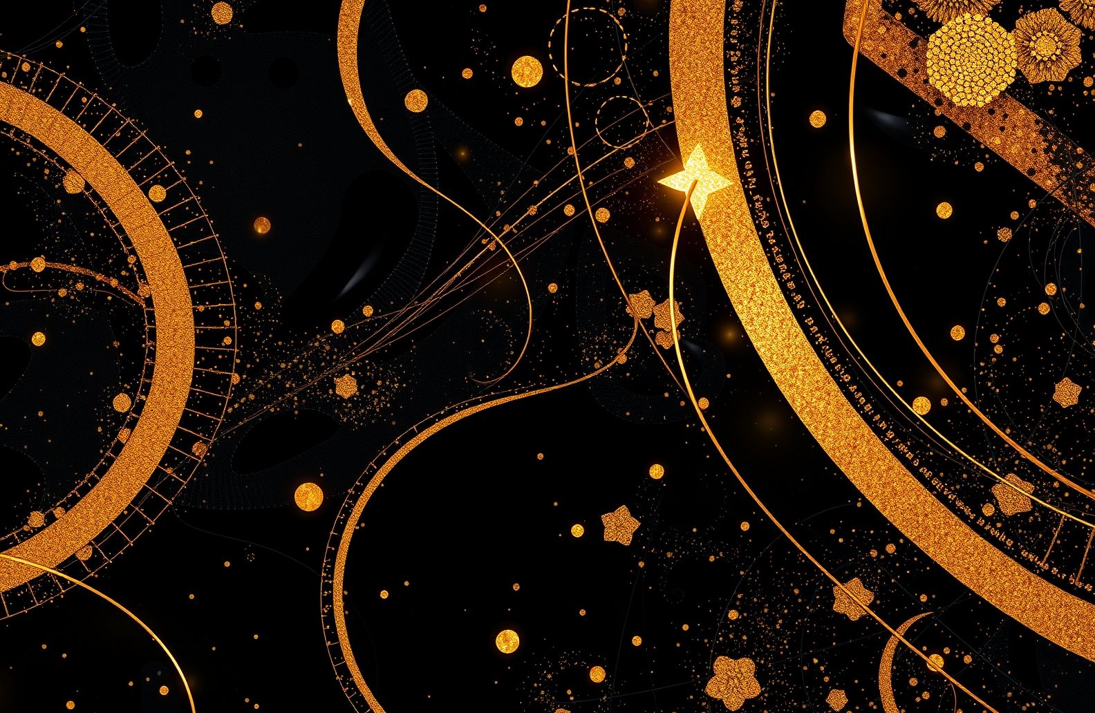 Black And Gold Hd Wallpaper