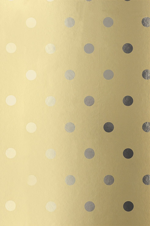 Polka Dot Wallpaper Bronze Shown Like In Gold Dots