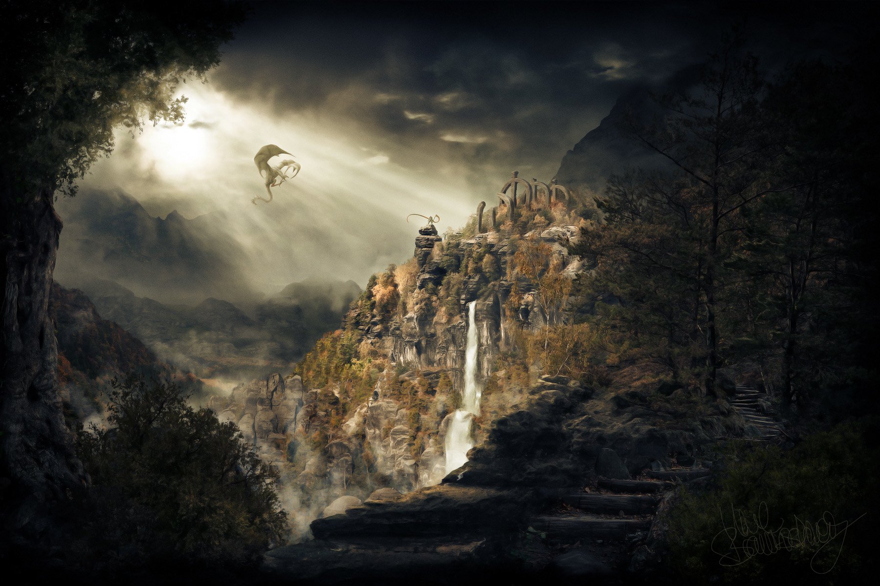 The Elder Scrolls Skyrim Dragon And Fantasy Wallpaper
