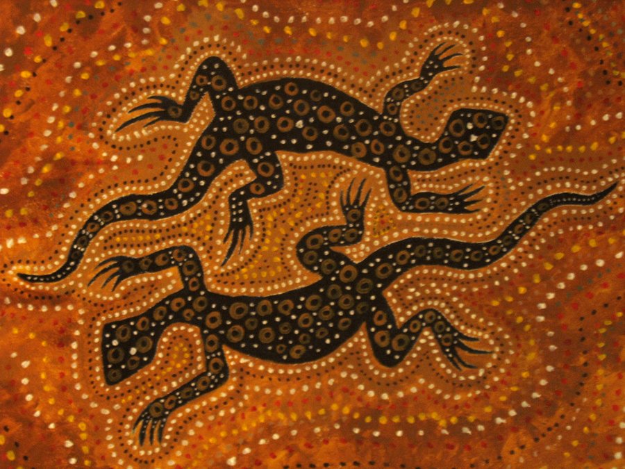 Aboriginal Wall Painting By Gabiserg2000