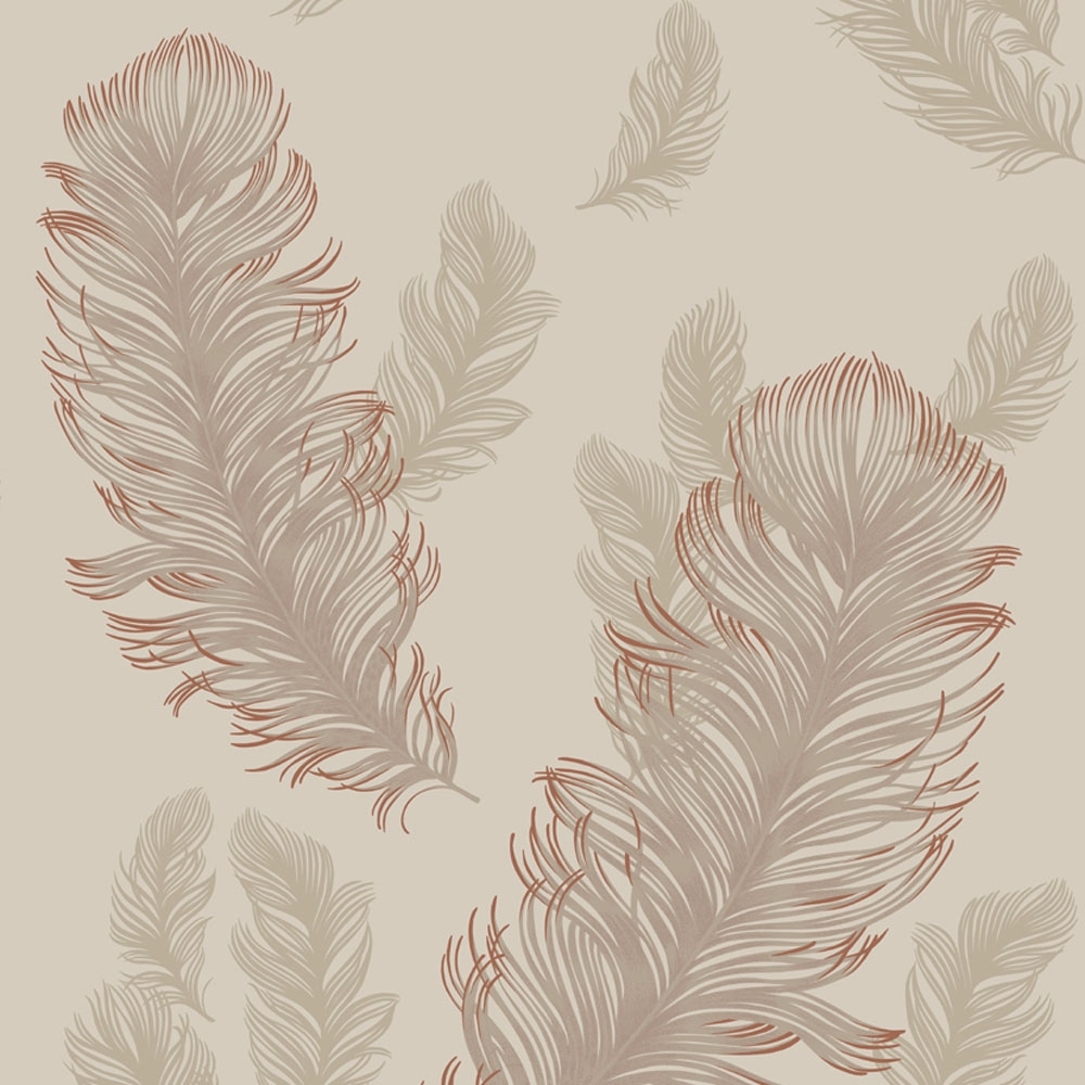 Arthouse Sirius Feather Wallpaper Rose Gold   Wallpaper from I