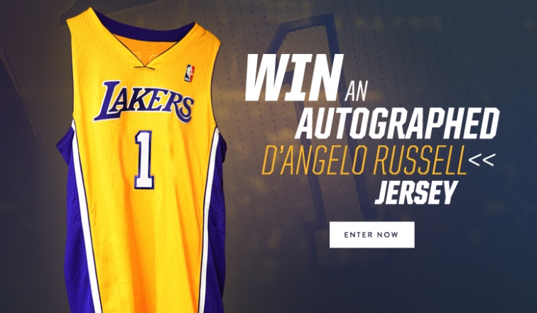 Win An Autographed D Angelo Russell Jersey Los Angeles Lakers