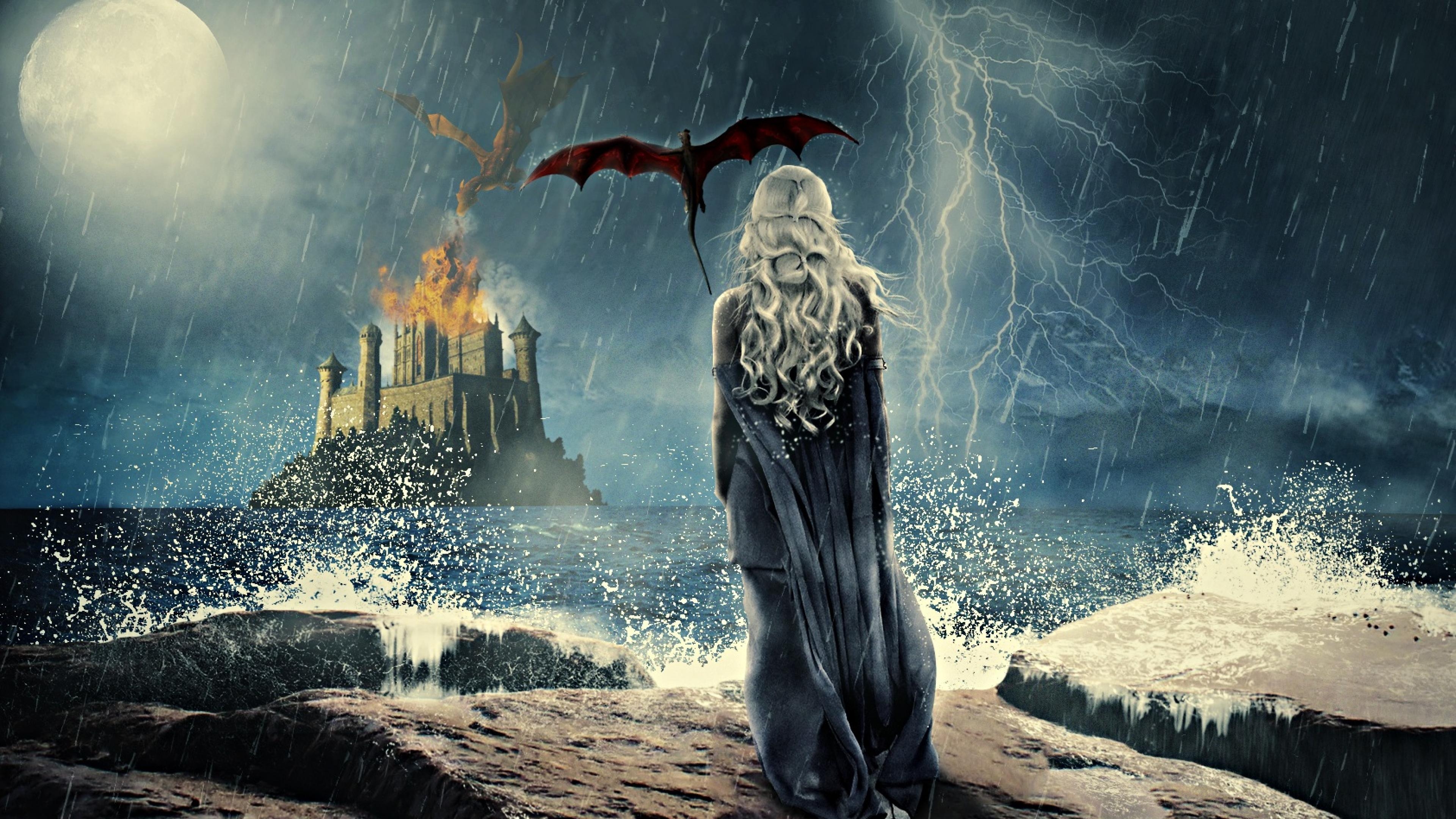 Game Of Thrones Khaleesi Art 4k HD Tv Shows Wallpaper Image