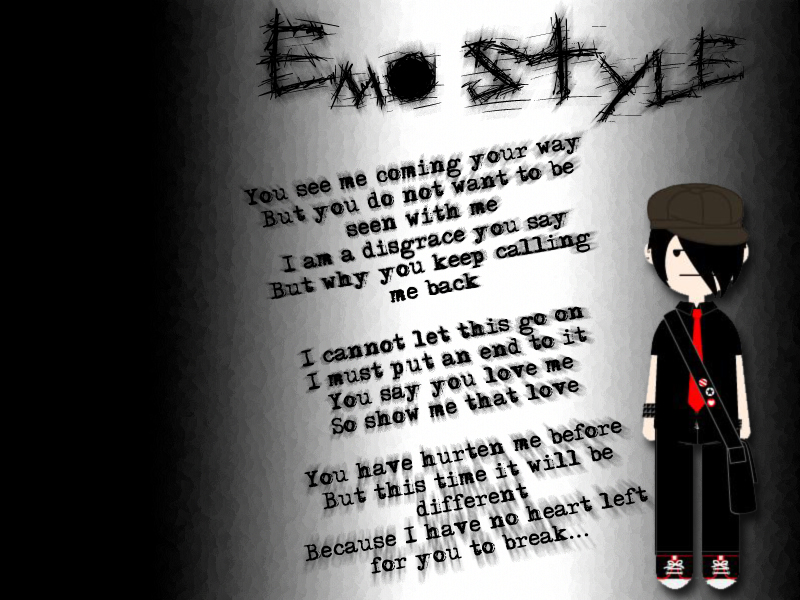 Cool Emo Background See To World