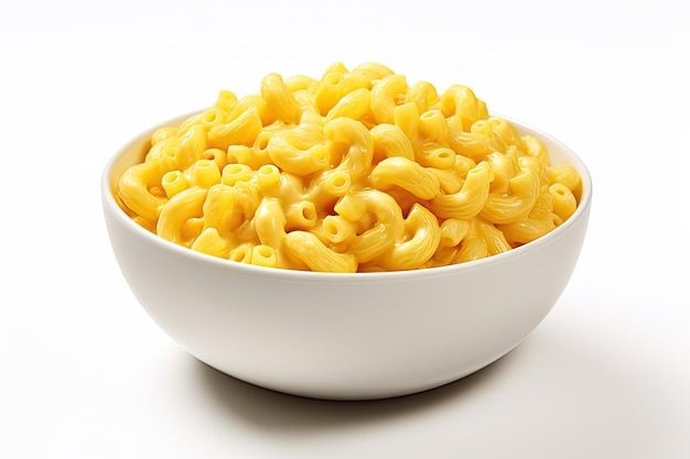 Mac And Cheese On White Background Wallpaper