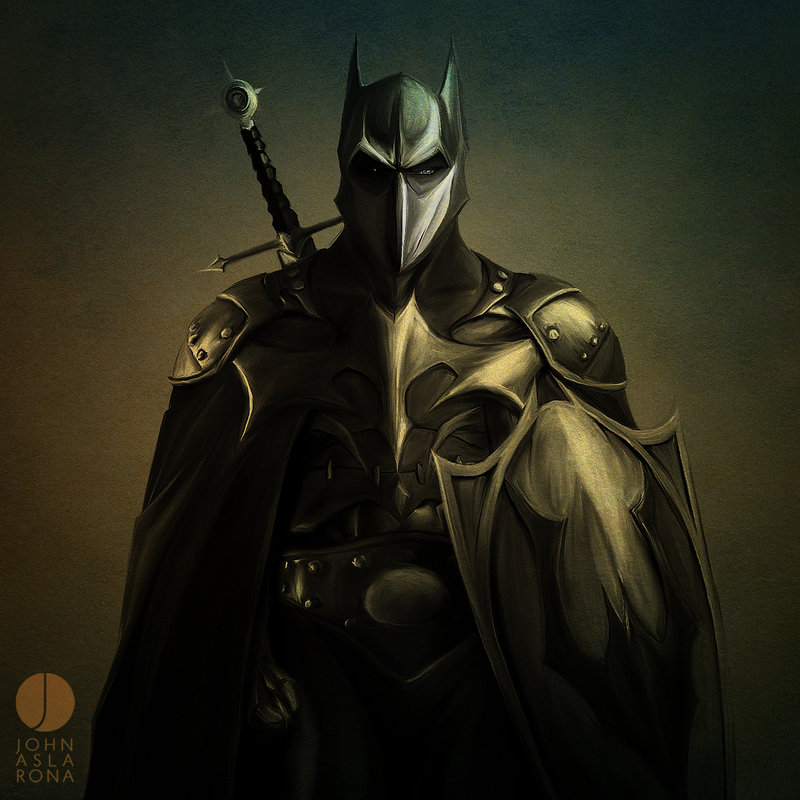 LVMENES Medieval Batman   Dark Knight Art