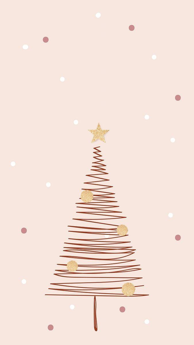 Image Of Pink Christmas iPhone Wallpaper Aesthetic