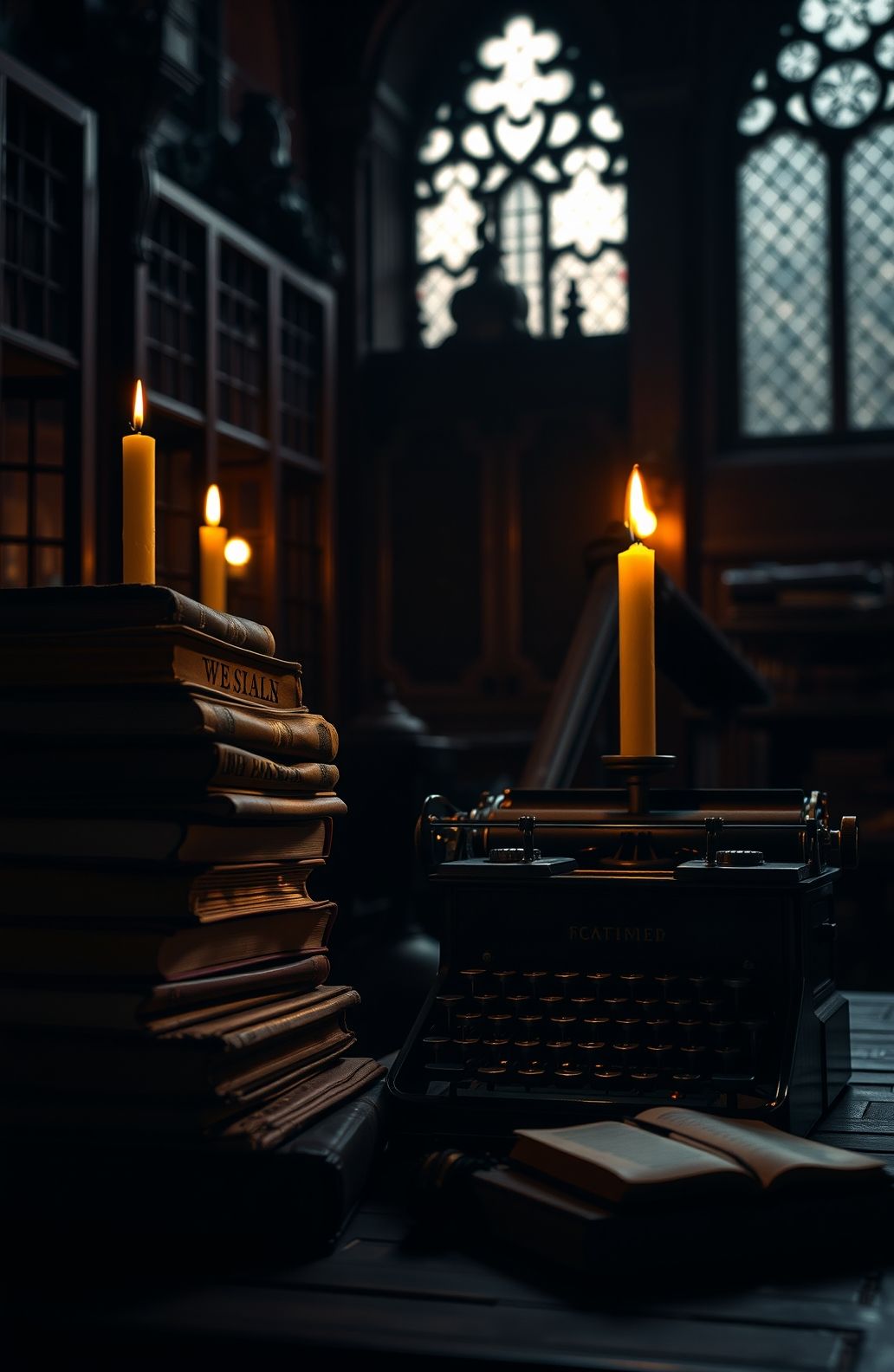 Dark Academia Computer Wallpaper