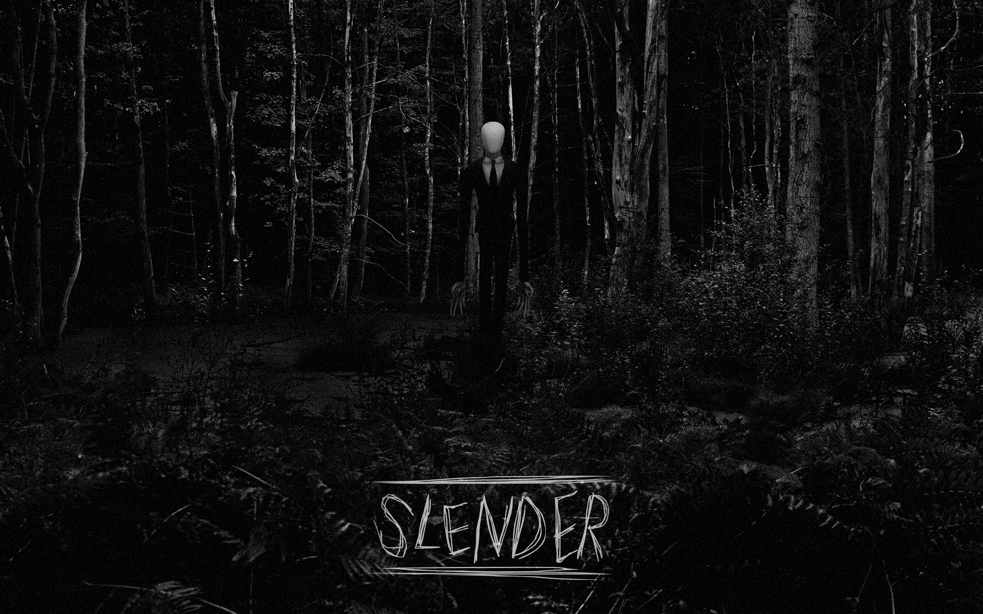 Free download Creepy Dark Forest Hd Wallpapers Slender Man BW Forest Creepy  [1920x1200] for your Desktop, Mobile & Tablet | Explore 49+ Dark Scary  Forest Wallpaper | Dark Forest Background, Dark Forest