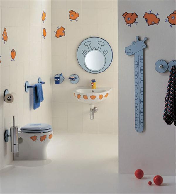 Bathroom Fun Wallpaper For Kids Bathroom Home Constructions 600x662