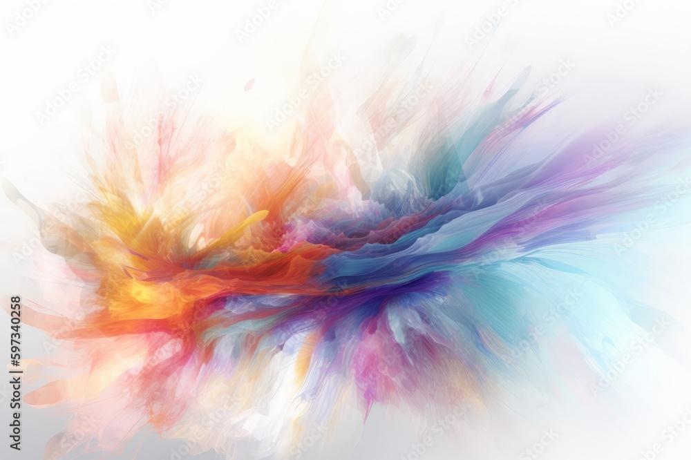 Digital Illustration Of Abstract Wave Color