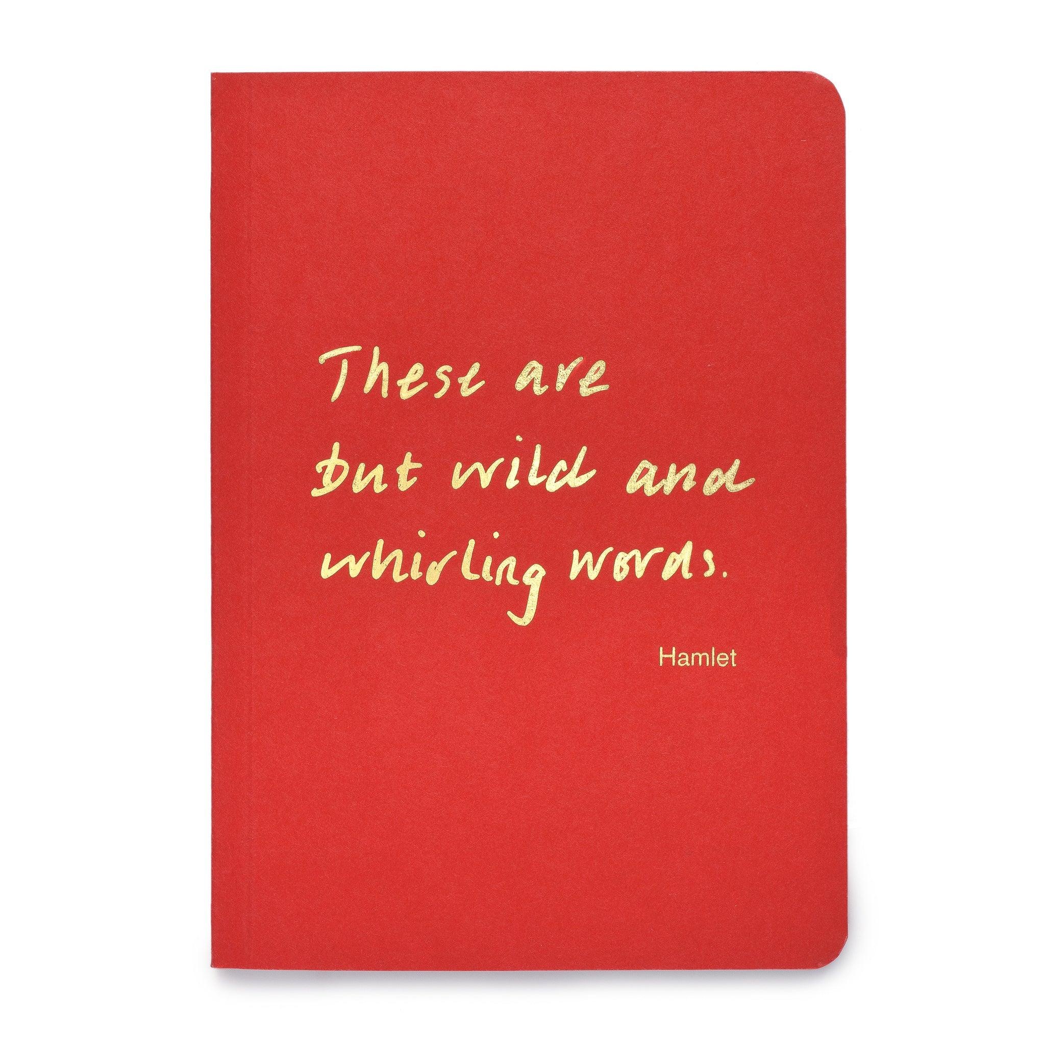 Colourblock A6 Notebook Wild And Whirling Words Shakespeare Shop