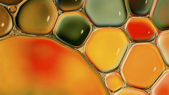 Colorful Abstract Water Drop Windows Wallpaper