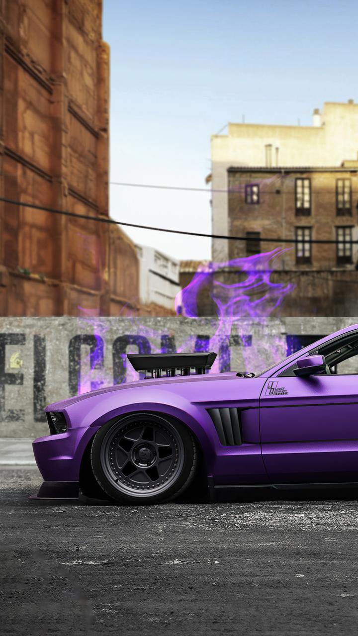 Purple Mustang Gt Moto G X Xperia Z1 Z3 Pact Galaxy S3