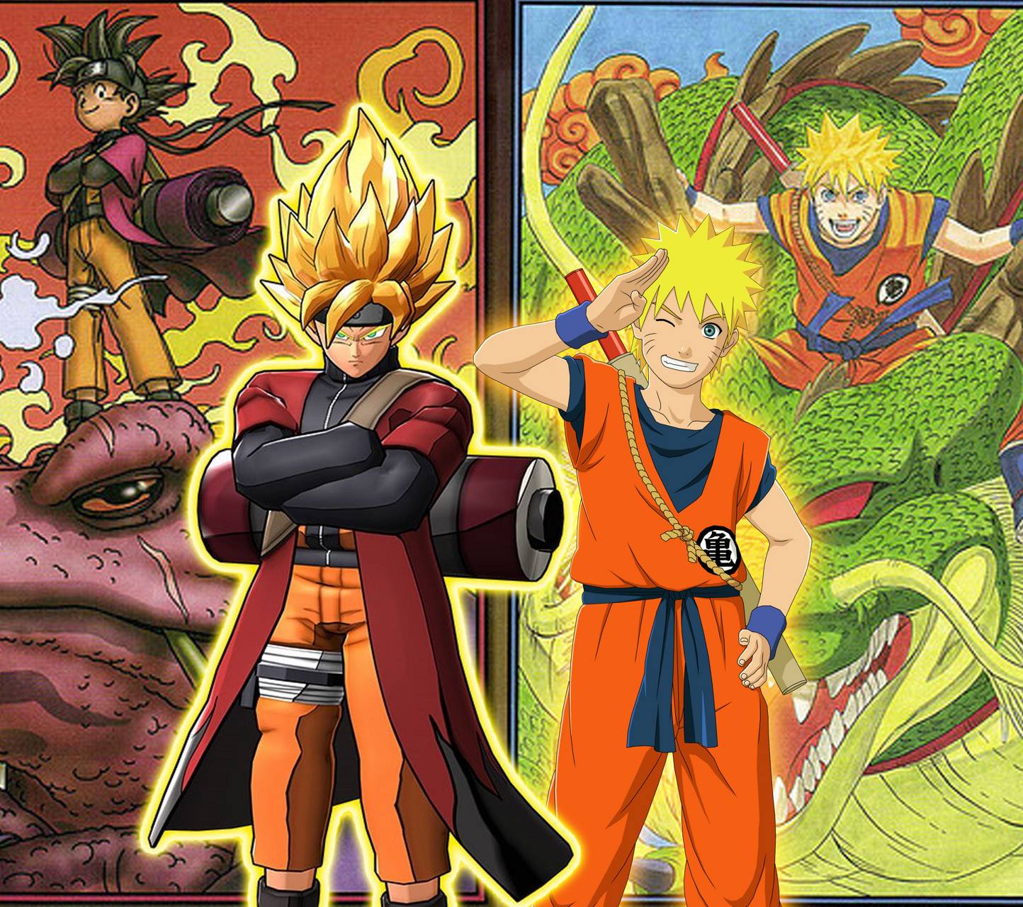 Naruto And Goku Wallpaper On
