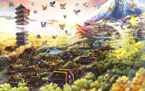 Flying Pokeon Wallpaper A Collection Of Pokemon