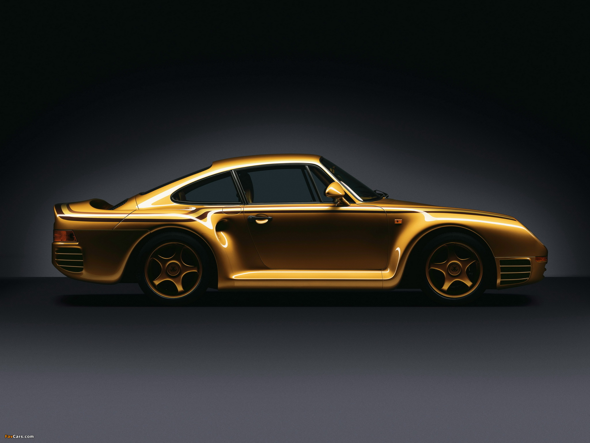 Wallpapers of Porsche 959 Gold 1987 2048 x 1536