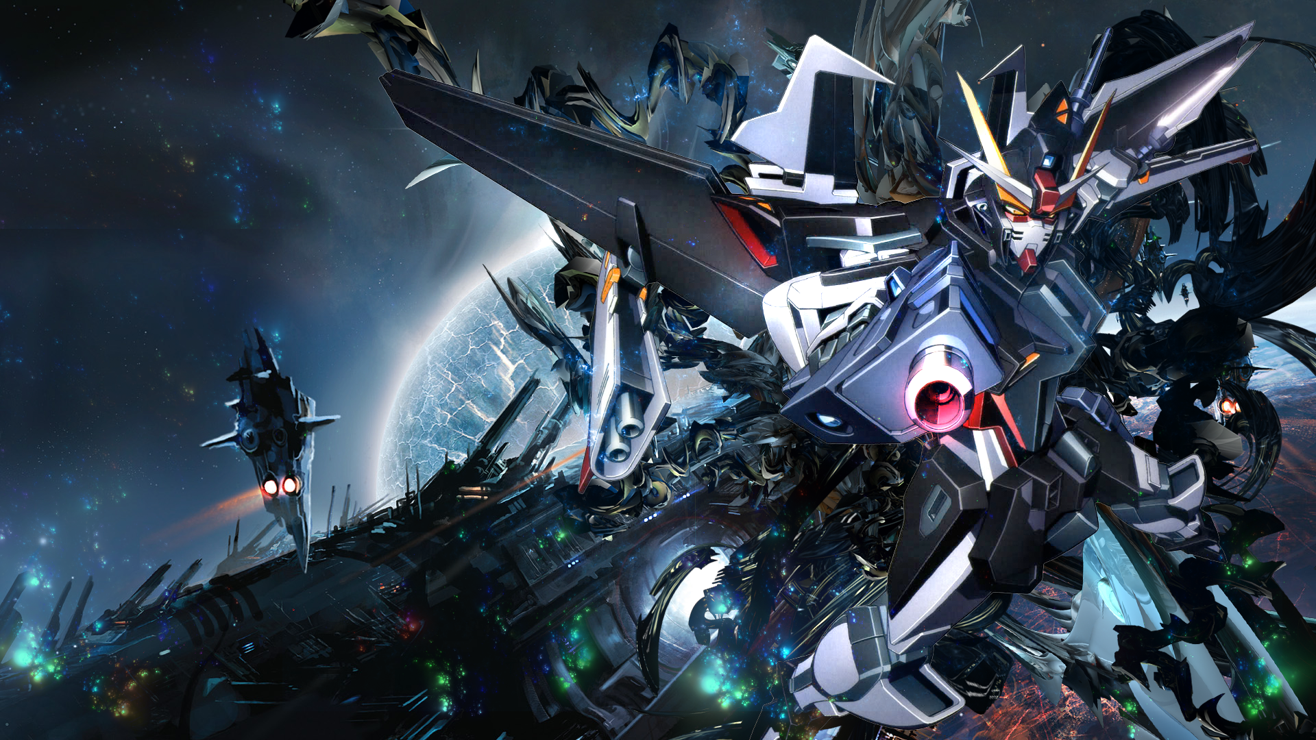 Gundam Puter Wallpaper Desktop Background Id