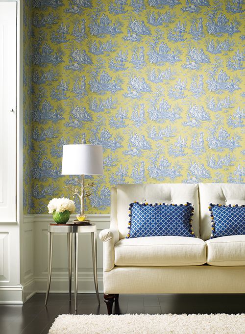 Blue Toile Country Life