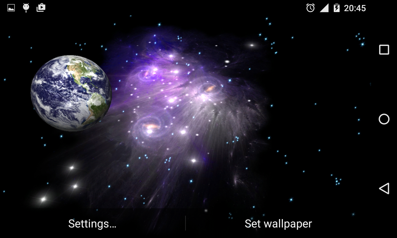 3d Galaxy Live Wallpaper Full Android Apps On Google Play