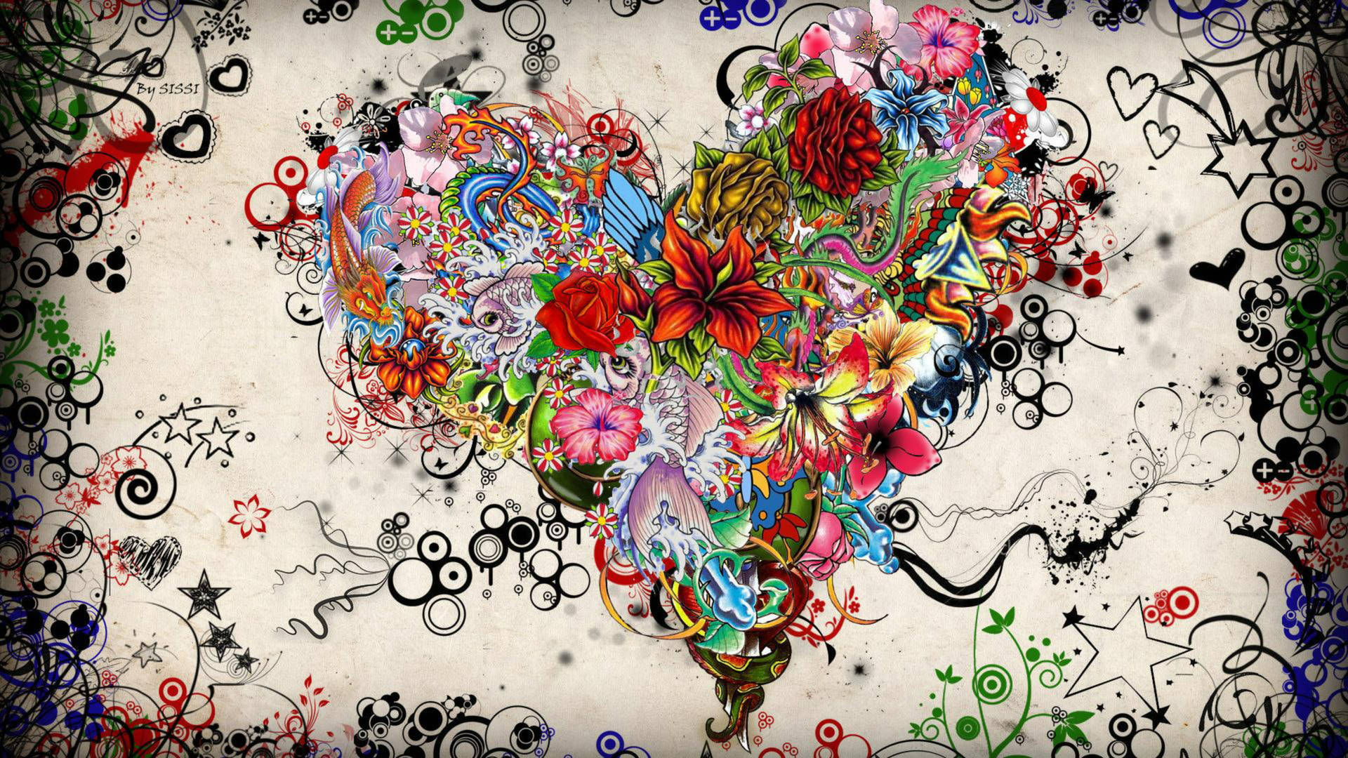Heart Abstract Artwork 1xxg3ygsyyes5j8h Wallpaper