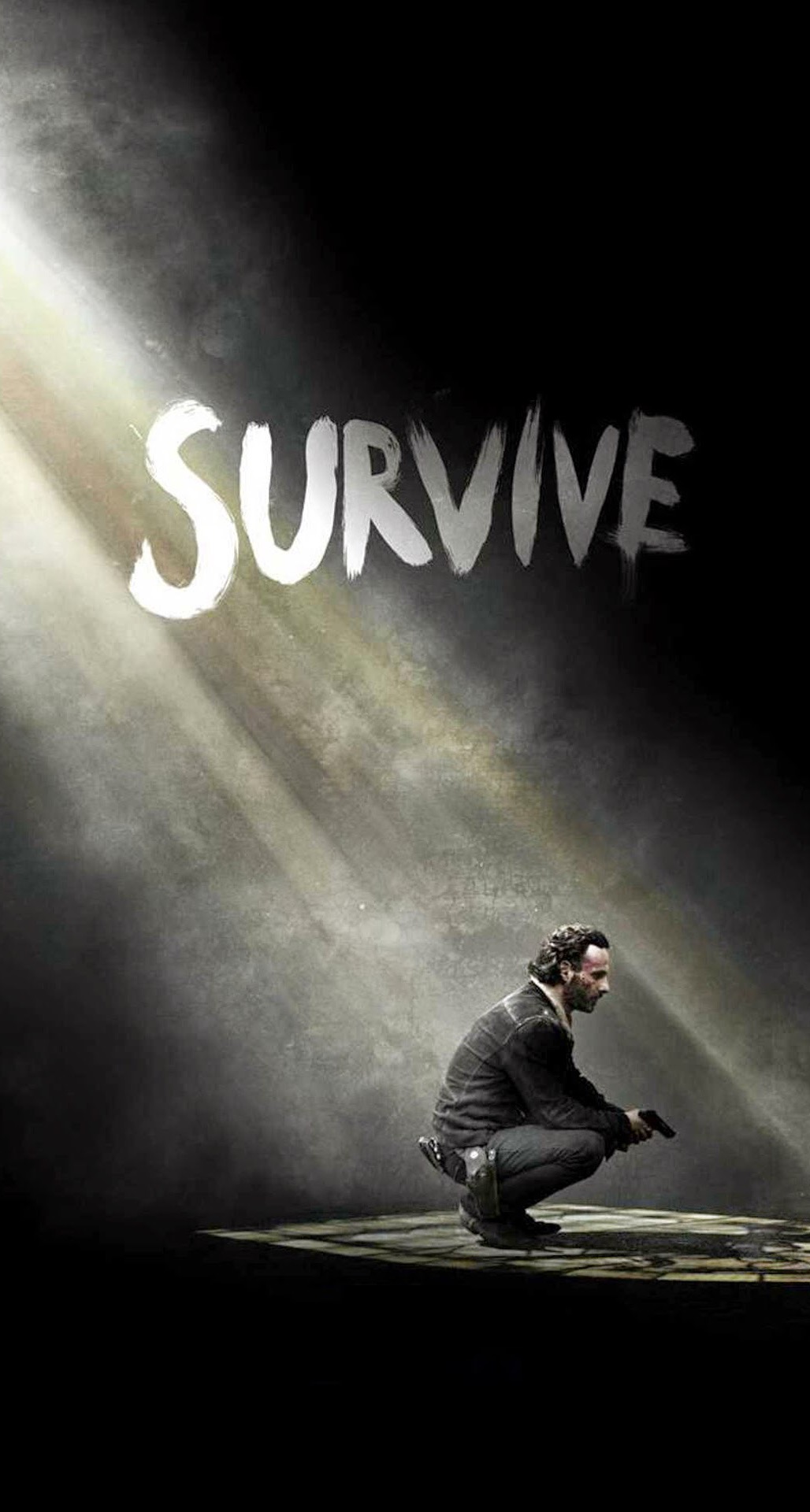 The Walking Dead Season 5 Survive Rick iPhone 6 Plus HD Wallpaper 1028x1920