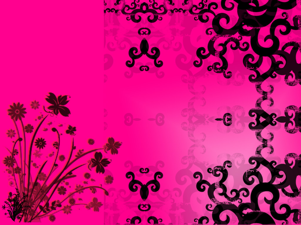 Cool Pink And Black Wallpaper