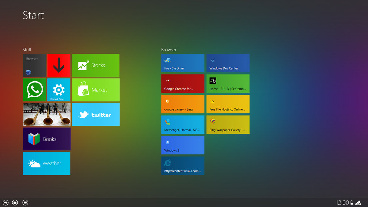 Windows Theme Concept For Android Ics Honeyb By Metroui On