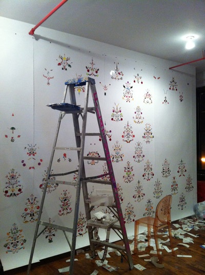 Sticker wallpapering by Flat Vernacular they also do neat illustrated