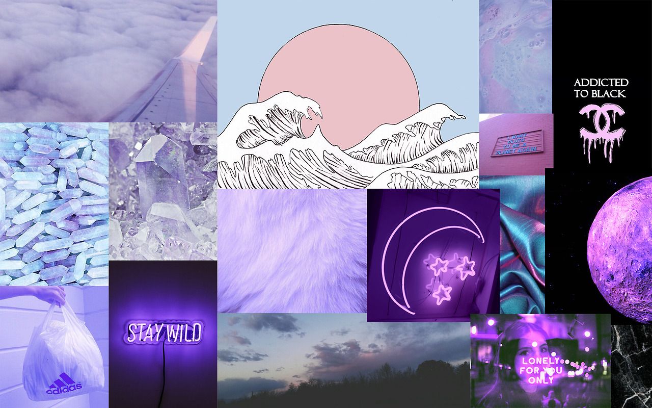 Purple Aesthetic Laptop Background Re If Wallp