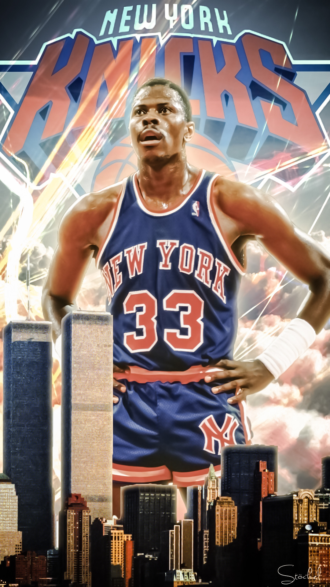 As requested after KP came Pat Ewing mobile wallpaper NYKnicks