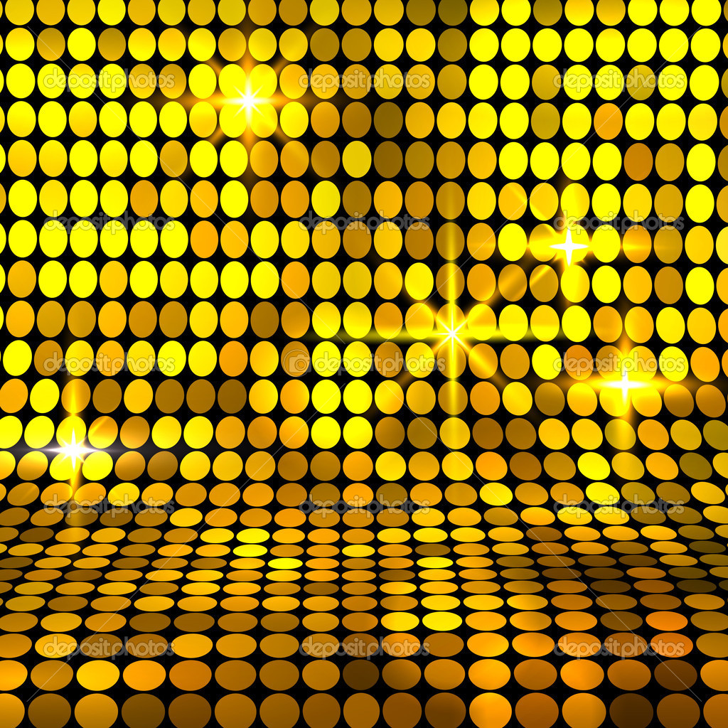 Shiny Gold Color Background Mosaic