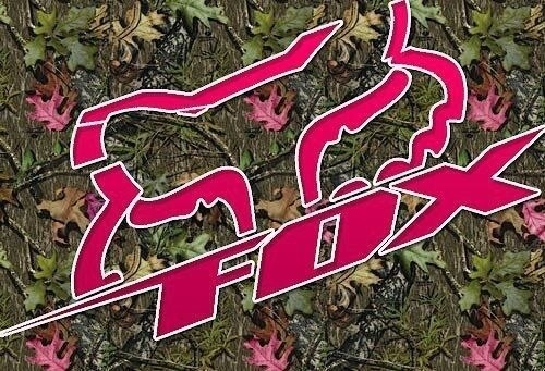 Camo Fox Racing Background Pink