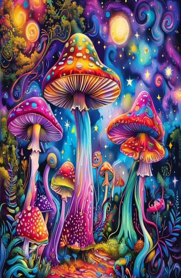 Trippy Shroom Wallpaper
