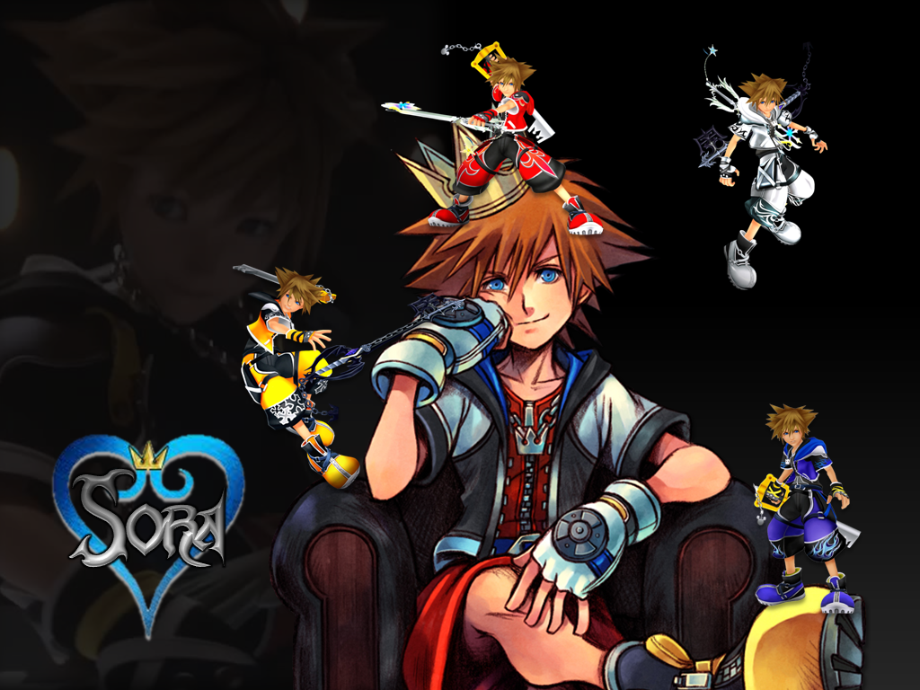 Kingdom Hearts Sora Wallpaper Black Background By