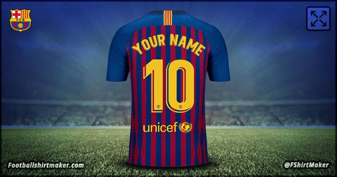 Create Fc Barcelona Soccer Jersey
