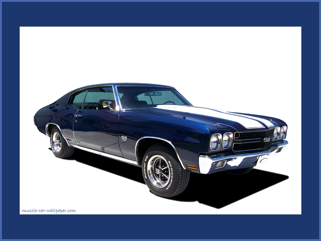 1970 Chevelle SS Wallpaper SS   Blue Coupe   Right Front View