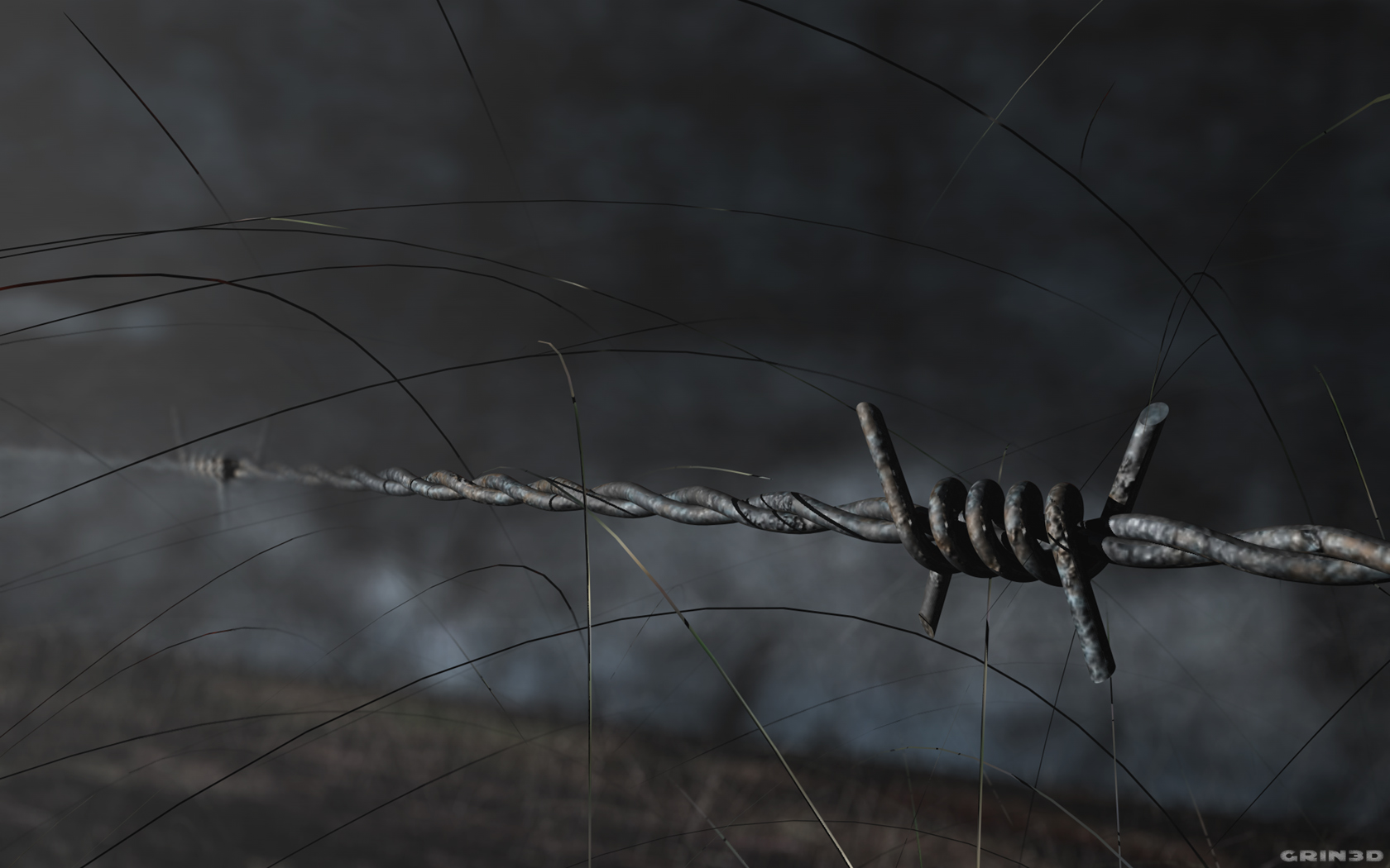 Barb Wire Puter Wallpaper Desktop Background