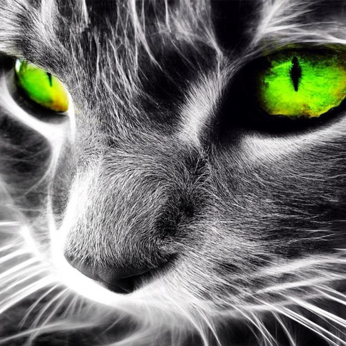 Looked pretty cool cat wallpaper neon green   Im an ordinary