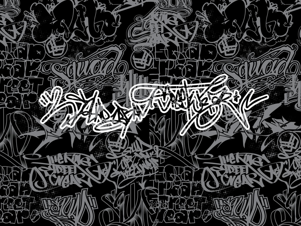 Graffiti Wallpaper Desktop Background Black And