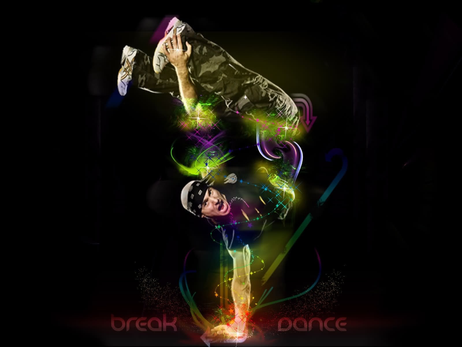 Dancing Street Urban Hip Rap Breakdance Hop Singer Poster