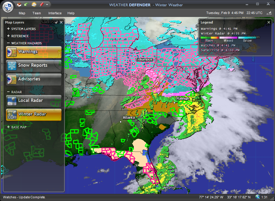 Desktop Weather Software Live Satellite Doppler Radar