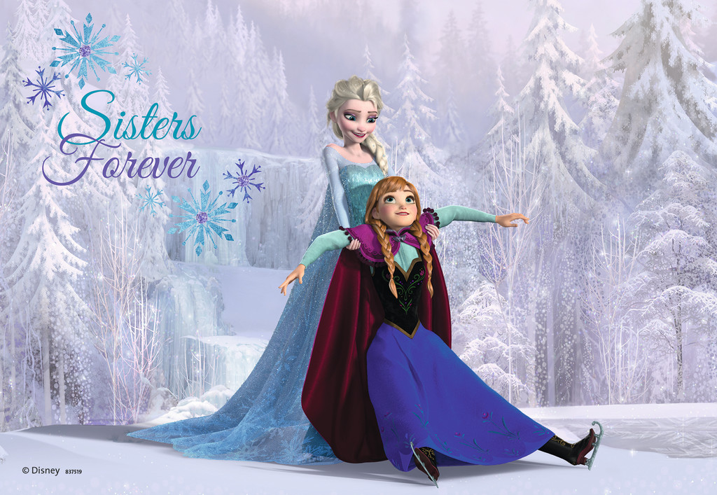 Image Anna And Elsa Sisters Forever Wallpaper Jpg Disneywiki