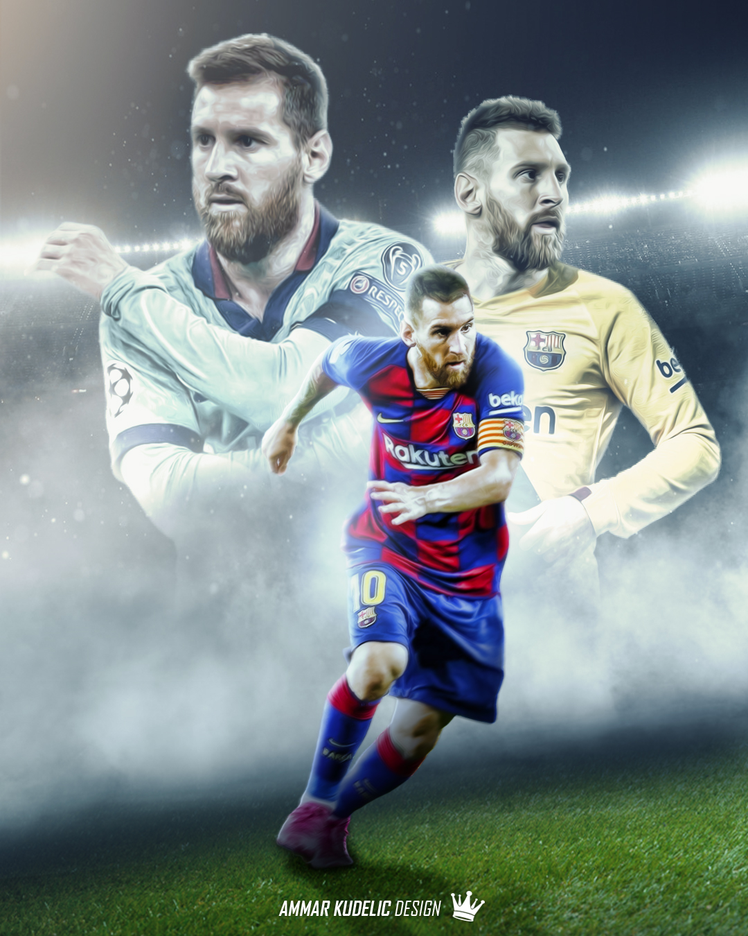 Lionel Messi Fc Barcelona Edit By Ammarkudelic Design On