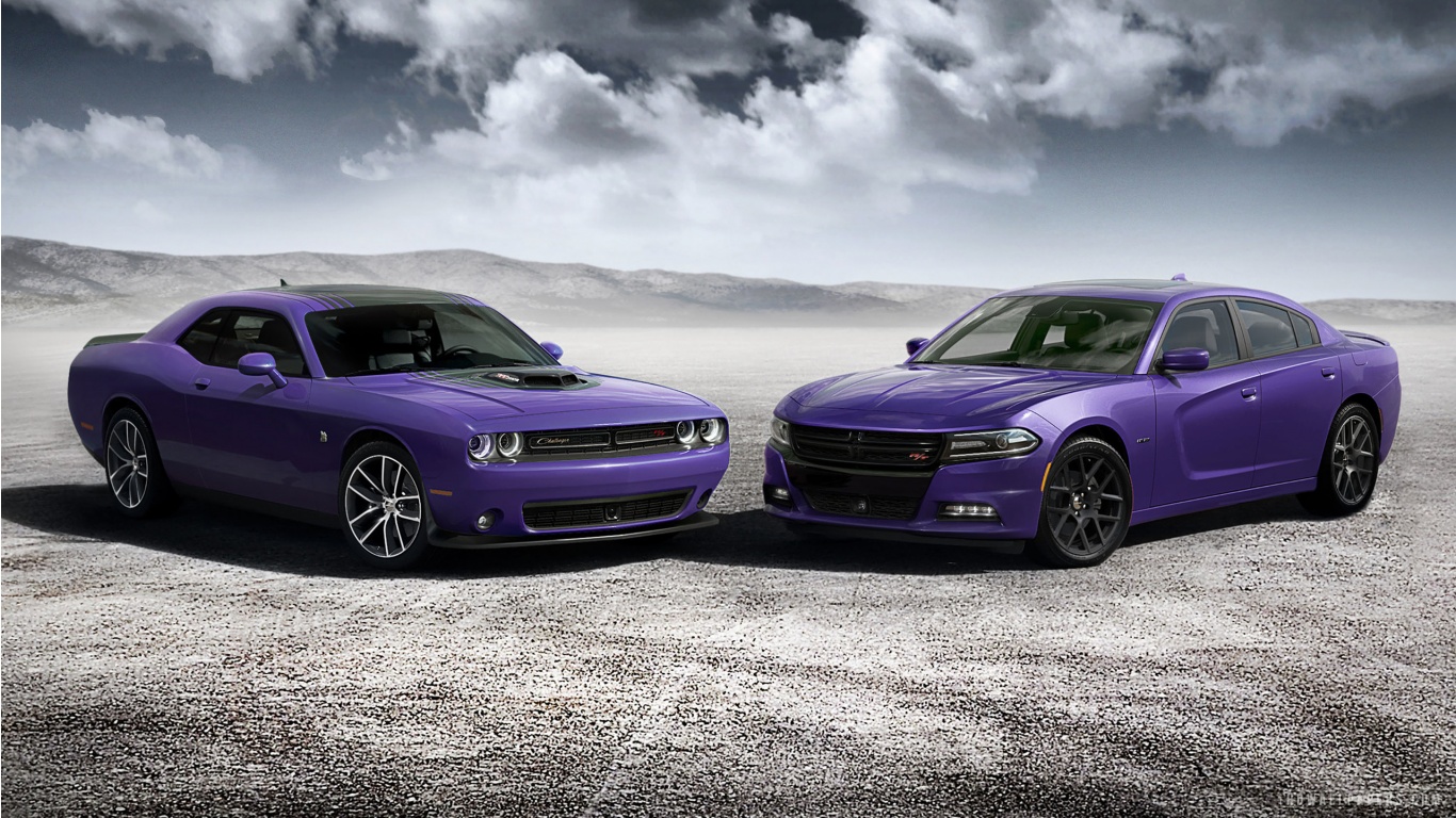 Dodge Challenger And Charger Plum Crazy HD Wallpaper IHD