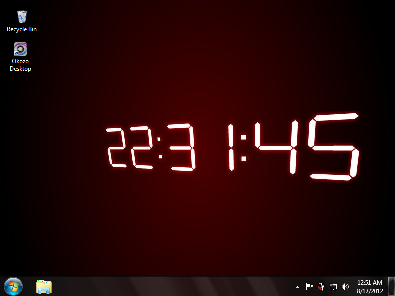 digital clock for desktop free download for windows 7